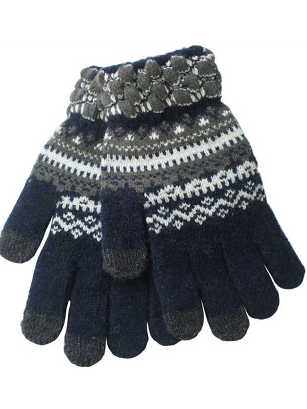 Customized wool fingers glove - Click Image to Close